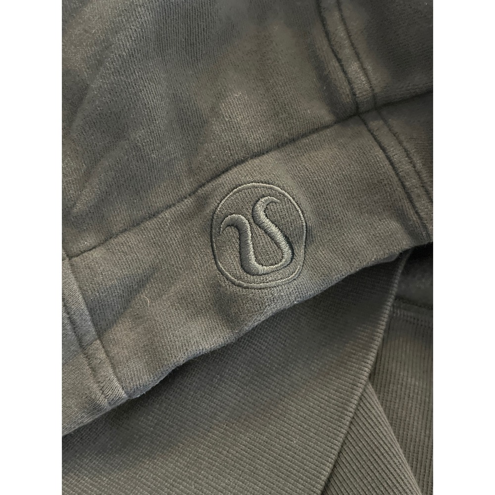 Lululemon Scuba Full Zip‎ Hoodie Dark Green Fleece Sweatshirt Size 6 Thumbholes